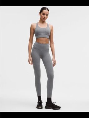lululemon Long Line Sports Bra Herringbone